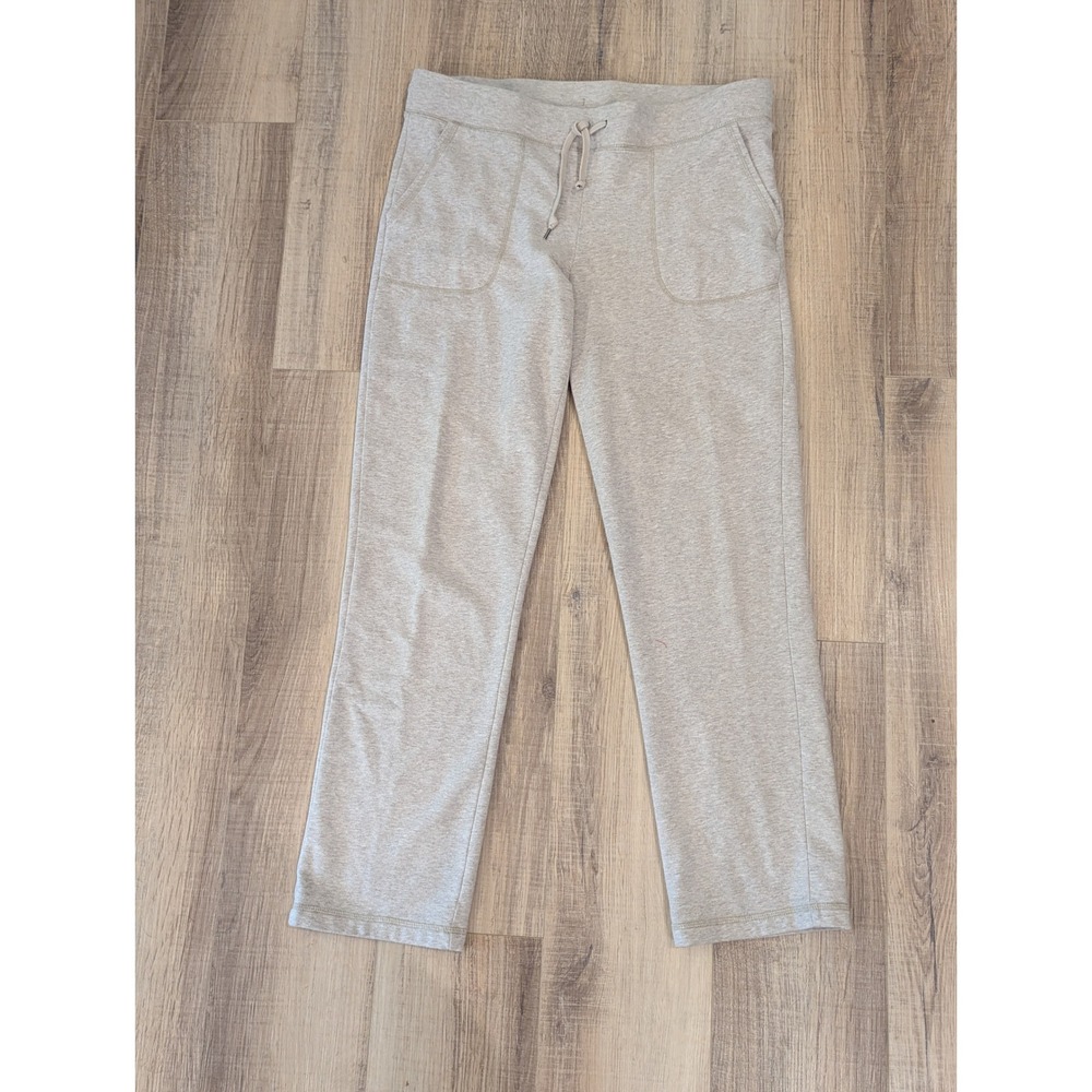 LL Bean Womens Ultrasoft Sweats Straight Leg Sweatpants Gray Medium 298930